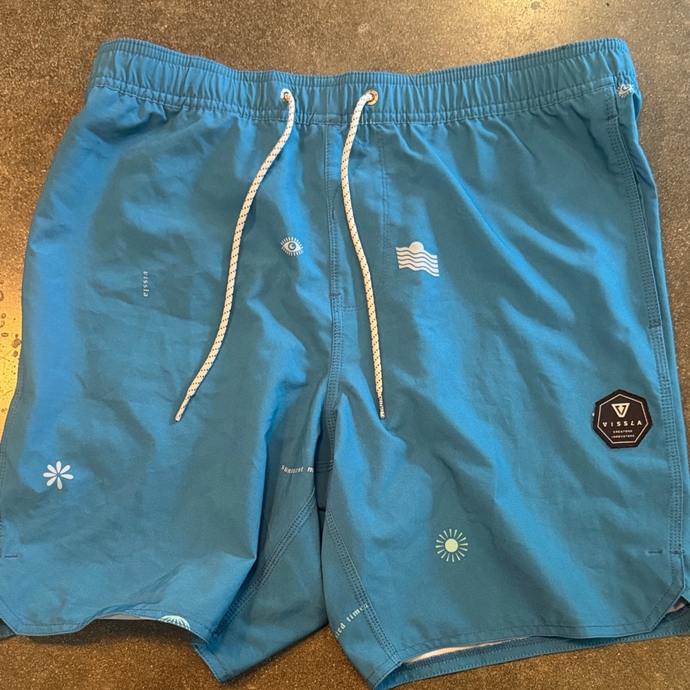 Vissla Men’s Blue Swim Trunks